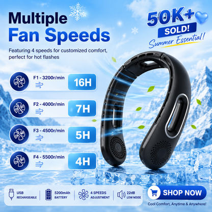 Air Cooling Neck Fan